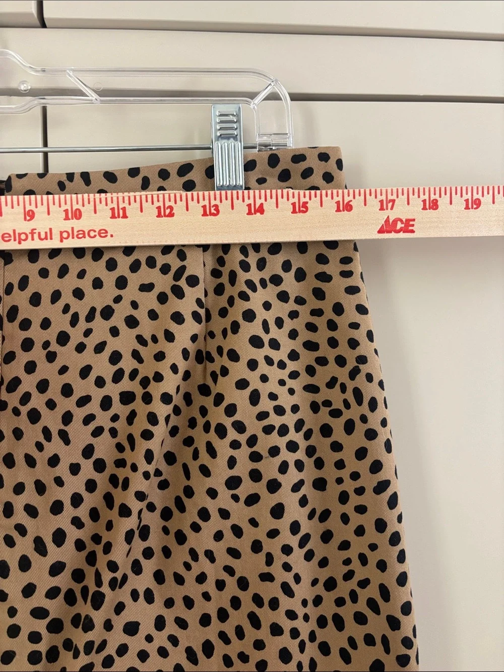J. Crew Tan Leopard-Spot Pencil Skirt